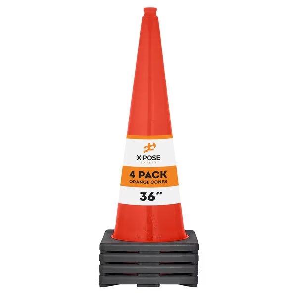 Traffic Cone, PVC, 36